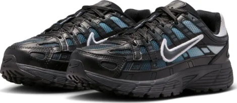 Кроссовки подростковые Nike P-6000 (GS) черно-бело-голубые IO9922-003