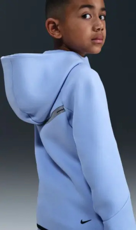Толстовка підліткова Nike SPORTSWEAR TECH FLEECE FULL-ZIP REFLECTIVE ACCENTS блакитна IM9154-468