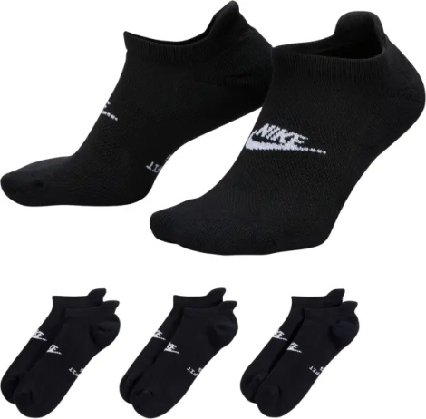 Носки Nike EVERYDAY ELEVATED NO-SHOW черные (3 пары) IH8524-902