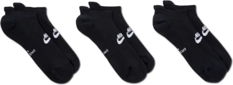Носки Nike EVERYDAY ELEVATED NO-SHOW черные (3 пары) IH8524-902