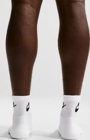 Носки Nike EVERYDAY ELEVATED ANKLE белые (3 пары) IH8523-901