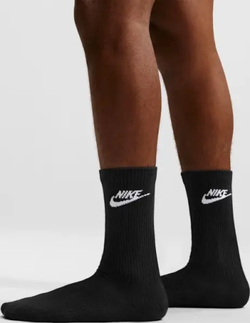 Носки Nike EVERYDAY ELEVATED CREW черные (3 пары) IH8522-902