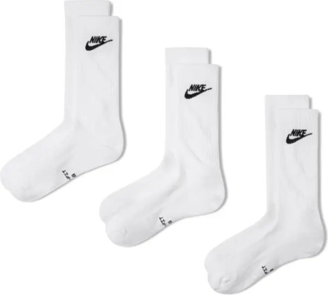 Носки Nike EVERYDAY ELEVATED CREW белые (3 пары) IH8522-901