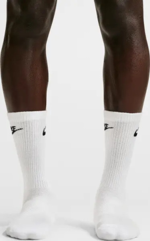 Носки Nike EVERYDAY ELEVATED CREW белые (3 пары) IH8522-901