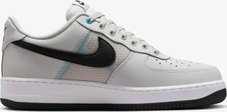 Кроссовки Nike AIR FORCE 1 '07 LV8 бело-черно-голубые IH4462-001