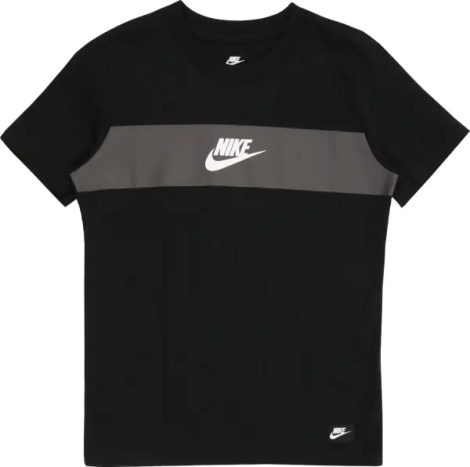 Футболка підліткова Nike SPORTSWEAR чорно-сіра IF5957-011