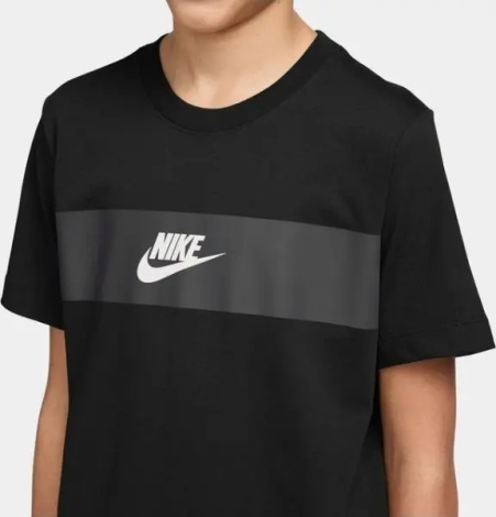 Футболка підліткова Nike SPORTSWEAR чорно-сіра IF5957-011