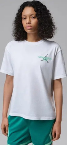Футболка жіноча Nike JORDAN SPORT DRI-FIT біло-зелена IF2221-101