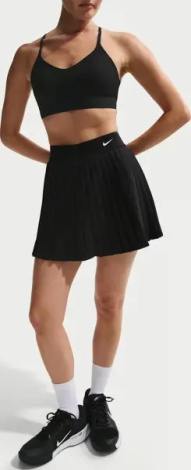 Юбка для тенниса женская Nike VICTORY DRI-FIT HIGH-WAISTED черная HV9951-010