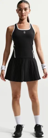 Юбка для тенниса женская Nike VICTORY DRI-FIT HIGH-WAISTED черная HV9951-010