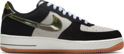 Кросівки Nike AIR FORCE 1 LOW RETRO чорно-біло-зелені HQ1967-100