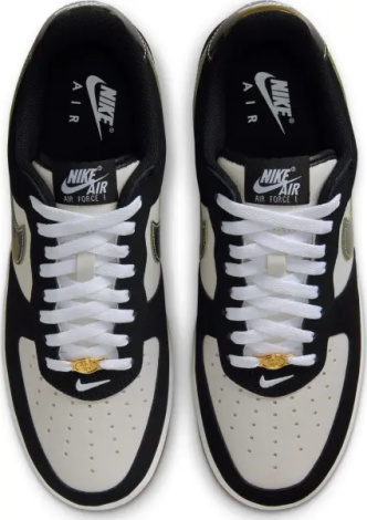 Кросівки Nike AIR FORCE 1 LOW RETRO чорно-біло-зелені HQ1967-100