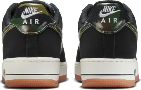 Кросівки Nike AIR FORCE 1 LOW RETRO чорно-біло-зелені HQ1967-100
