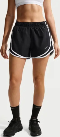 Шорти для бігу жіночі Nike TEMPO DRI-FIT MID-RISE BRIEF-LINED чорно-білі HM6096-010