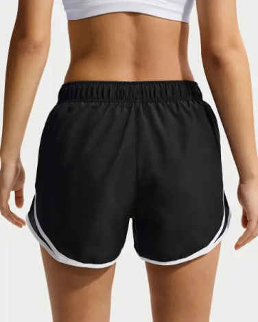 Шорти для бігу жіночі Nike TEMPO DRI-FIT MID-RISE BRIEF-LINED чорно-білі HM6096-010