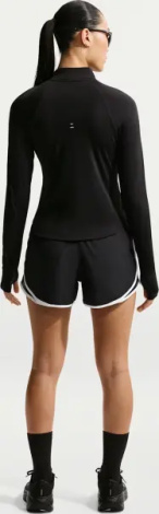 Шорти для бігу жіночі Nike TEMPO DRI-FIT MID-RISE BRIEF-LINED чорно-білі HM6096-010