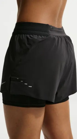 Шорти для бігу жіночі Nike SWIFT DRI-FIT MID-RISE 2-IN-1 чорні HJ5376-010