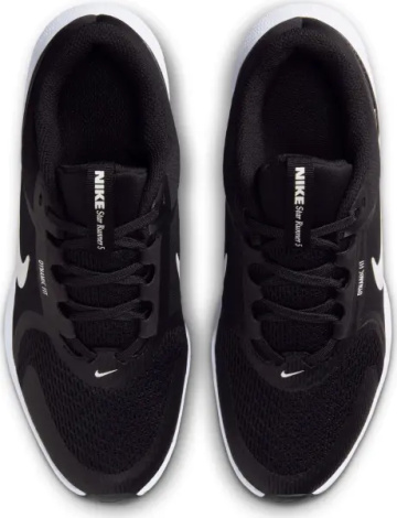 Кросівки бігові підліткові Nike STAR RUNNER 5 (GS) чорно-білі HF7004-002