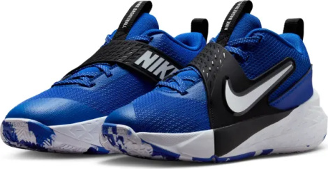 Кросівки баскетбольні підліткові Nike TEAM HUSTLE D 12 (GS) синьо-чорно-білі HF6279-400