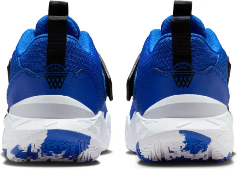 Кросівки баскетбольні підліткові Nike TEAM HUSTLE D 12 (GS) синьо-чорно-білі HF6279-400
