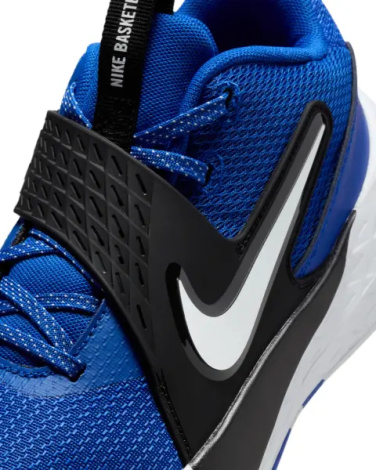 Кросівки баскетбольні підліткові Nike TEAM HUSTLE D 12 (GS) синьо-чорно-білі HF6279-400
