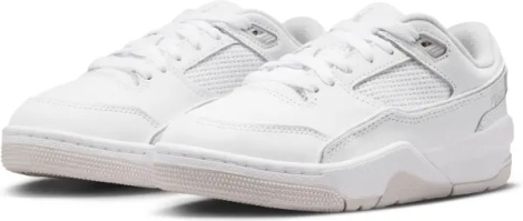 Кроссовки подростковые Nike FLIGHT COURT (GS) белые HF3333-105