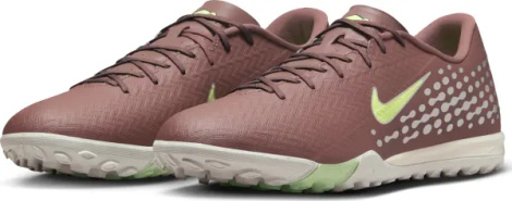 Сороконожки (шиповки) Nike MERCURIAL ZOOM VAPOR 16 ACADEMY "KYLIAN MBAPPE" TF коричнево-серебряно-салатовые FQ8384-200