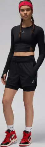 Шорты женские Nike JORDAN SPORT MESH черные FN5162-010