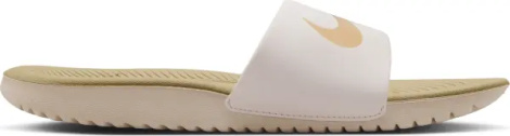 Шлепанцы подростковые Nike KAWA (GS) бежево-белые FJ8812-002