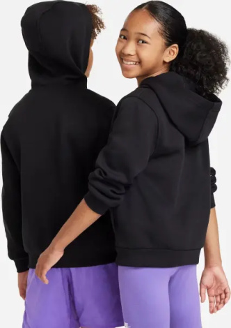 Толстовка підліткова Nike SPORTSWEAR CLUB FLEECE чорна FD3004-010