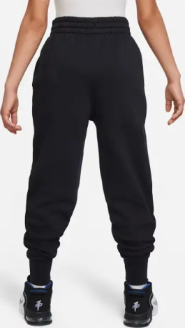Спортивные штаны подростковые Nike SPORTSWEAR CLUB FLEECE HIGH-WAISTED FITTED черные FD2921-010