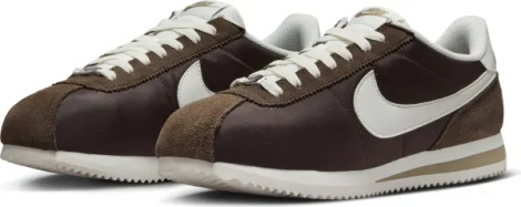 Кроссовки женские Nike CORTEZ TEXTILE темно-коричнево-белые DZ2795-200