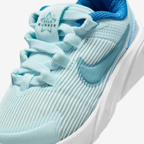 Кросівки дитячі Nike STAR RUNNER 4 NN (TD) блакитно-бірюзові DX7616-404