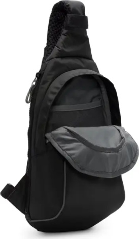 Сумка через плече Nike SPORTSWEAR ESSENTIALS SLING BAG чорно-салатова DJ9796-060