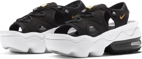 Сандали женские Nike AIR MAX KOKO черно-бело-золотые CI8798-002