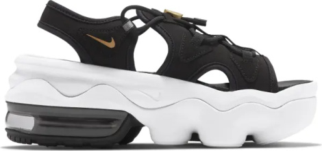 Сандали женские Nike AIR MAX KOKO черно-бело-золотые CI8798-002