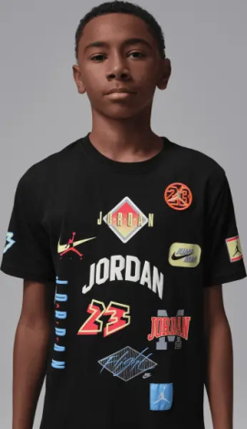 Футболка підліткова Nike JORDAN DYNASTY PATCH чорна 95F385-023