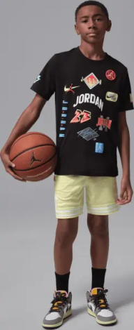 Футболка підліткова Nike JORDAN DYNASTY PATCH чорна 95F385-023