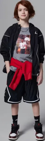 Ветровка подростковая Nike JORDAN ESSENTIAL DRAFT черная 95D689-023
