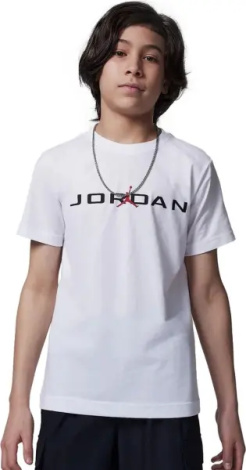 Футболка підліткова Nike JORDAN AIR STRETCH біла 95D628-001