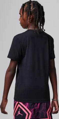 Футболка підліткова Nike JORDAN JUMPMAN AIR EMBROIDERED чорна 95D266-023