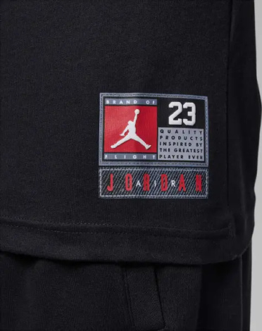 Футболка підліткова Nike JORDAN чорна 95A088-KR5