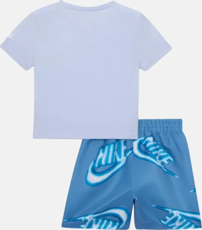 Комплект літній дитячий Nike SPORTSWEAR CLUB димчасто-блакитно-синій 86N878-U1T