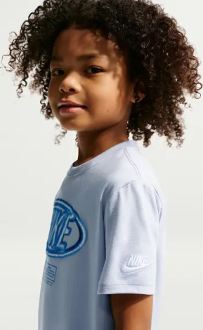 Комплект літній дитячий Nike SPORTSWEAR CLUB димчасто-блакитно-синій 86N878-U1T