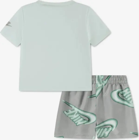 Комплект літній дитячий Nike SPORTSWEAR CLUB м'ятно-сірий 86N878-F28