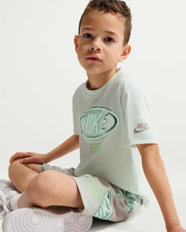 Комплект літній дитячий Nike SPORTSWEAR CLUB м'ятно-сірий 86N878-F28