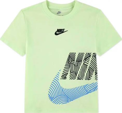 Футболка дитяча Nike IN THE ZONE JERSEY лаймово-синьо-чорна 86N759-E4Y