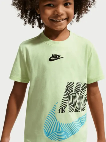 Футболка дитяча Nike IN THE ZONE JERSEY лаймово-синьо-чорна 86N759-E4Y