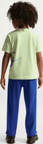 Футболка дитяча Nike IN THE ZONE JERSEY лаймово-синьо-чорна 86N759-E4Y