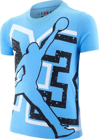 Футболка дитяча Nike SPLIT SPLATTER блакитно-чорно-біла 85F648-B9F